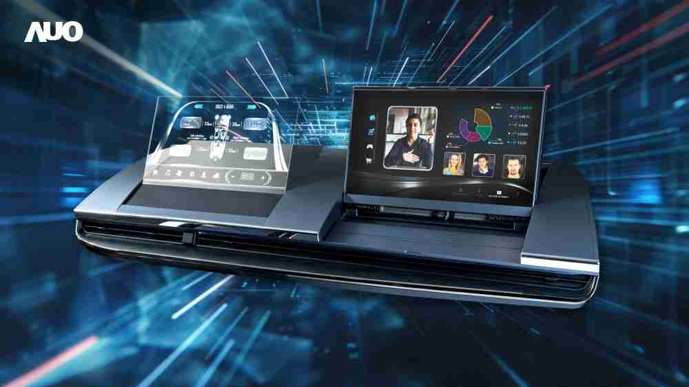 彩霸王Micro LED Display HMI解决方案打造透明Micro LED前座仪表，，，呈现信息并保留驾驶视野开阔；亦为副驾驶座乘客打造收放自如的Micro LED屏幕，，，在不影响显示质量的前提于显示区内建镜头，，，，让用户能与视讯对象直接眼神接触，，提供绝佳的双向沟通体验