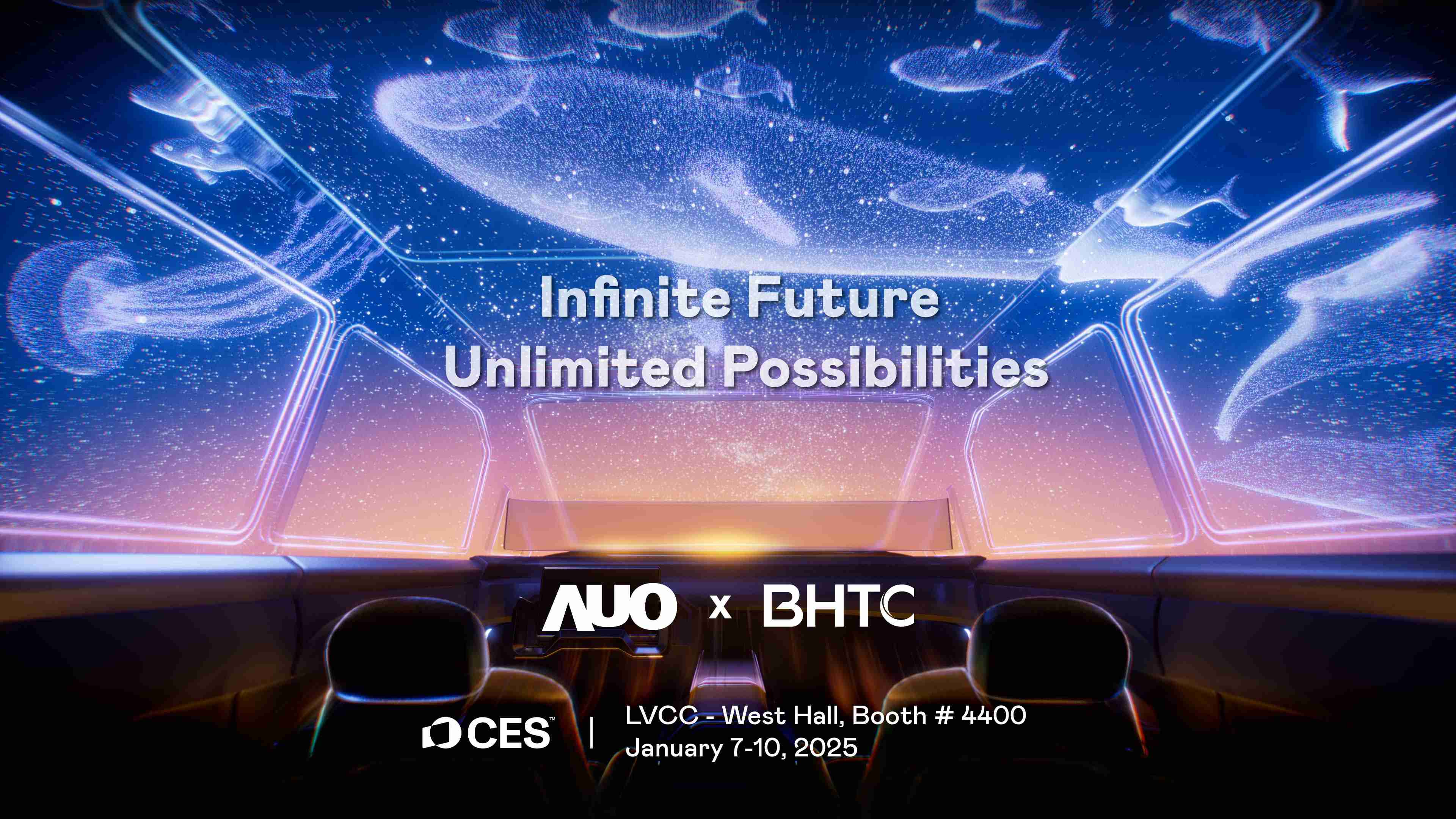 彩霸王以Infinite Future, Unlimited Possibilies为主题，，联合BHTC于CES 2025扩大规模展出